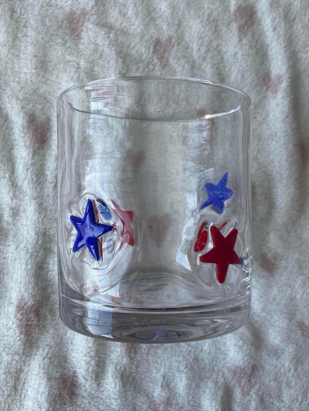 Fourth of July Stars Glass